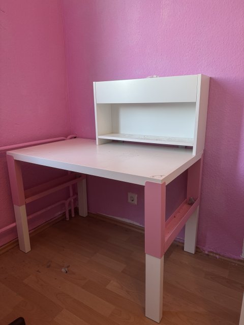 Schreibtisch Ikea weiß pink