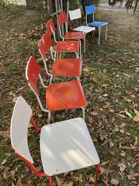 Tolle alte Stühle im Bauhausstil aus der DDR Zeit 17