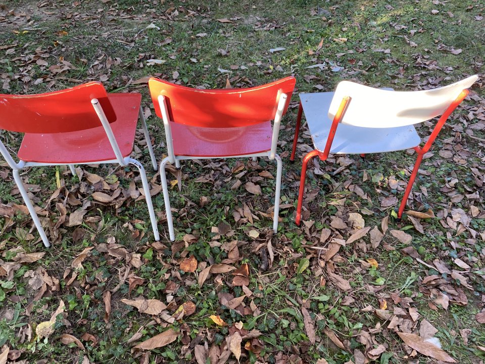 Tolle alte Stühle im Bauhausstil aus der DDR Zeit