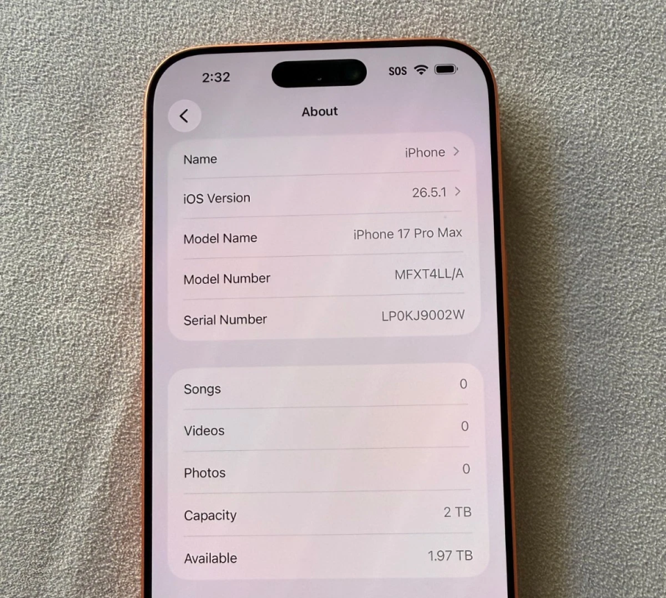 Apple - iPhone 17 Pro Max 2TB - Cosmic Orange ( Unlocked)