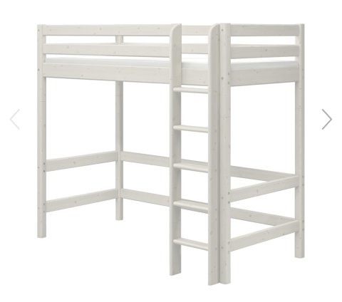FLEXA Hochbett / Jugendbett aus Holz – mit Prinzessinnen-Spielvorhängen und Zubehör 10